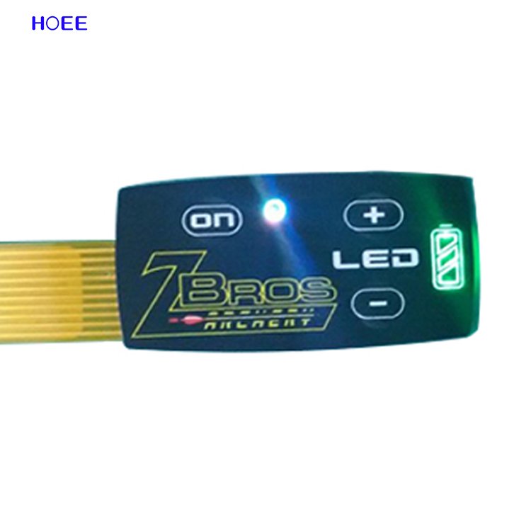 Custom made OEM/ODM LED illuminated backlight membrane keypad switch panel or silicone keypad