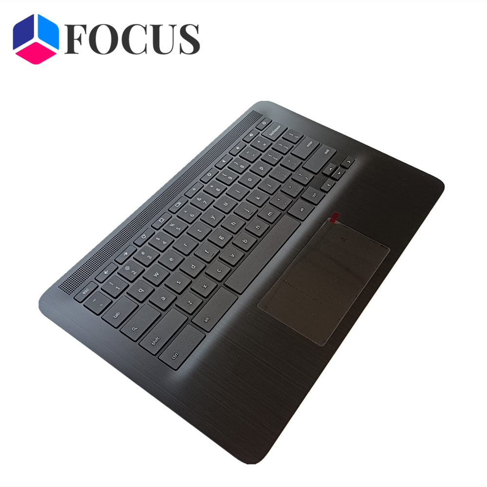 For HP Chromebook 14 G7 Palmrest Upper Case w/ Keyboard Touchpad M47207-001