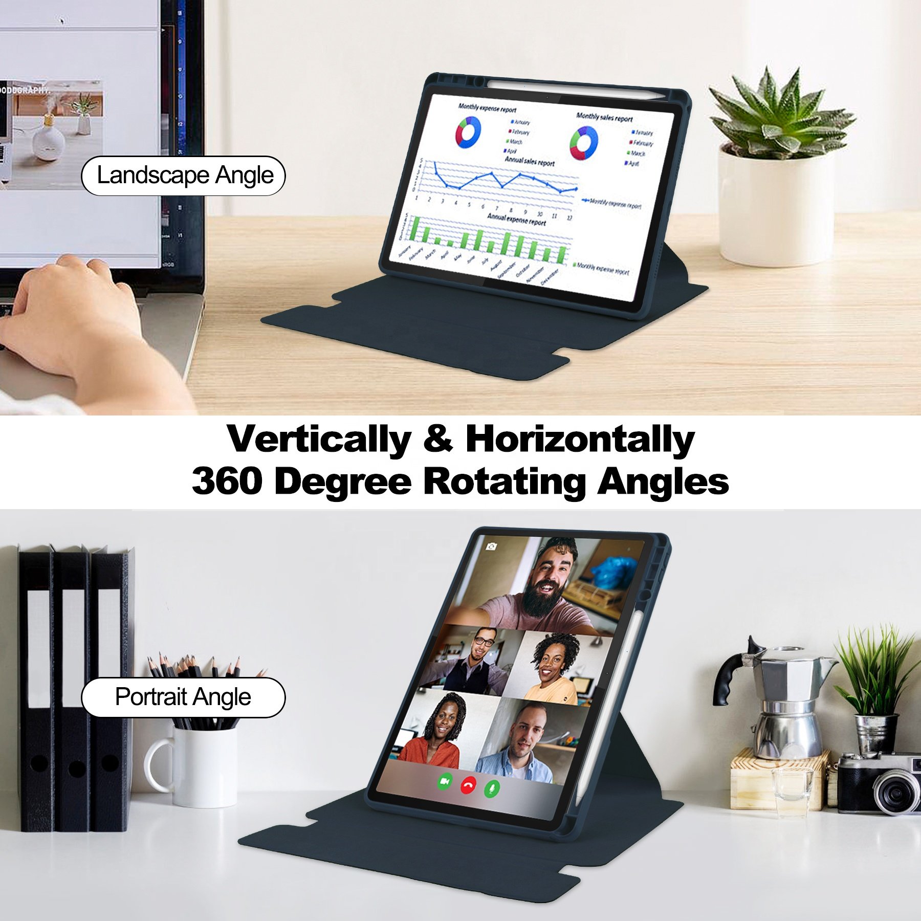 RTS Detachable Keyboard Case for Lenovo Tab M11 11 Inch 2024 TB330FU & Rotatable Keyboard Cover for Xiaoxin Pad TB31FC