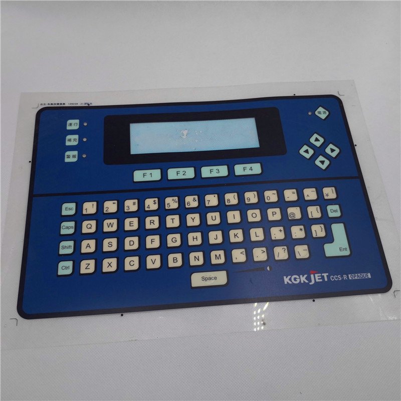 custom made plastic pvc membrane switch graphic overlay keyboard sticker