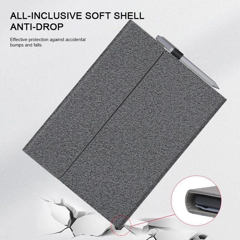 PU Tablet Case Surface Pro Screen Protector Keyboard Desk Case Cover for Surface Pro 8/Pro X/Pro7+/7/6/5/4 /Go/Go2/Go3