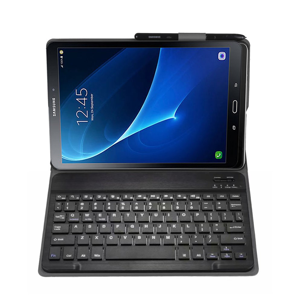 For Samsung Galaxy Tab A6 10.1 2016 Keyboard Case Detachable Magnetic BT English Keyboard Magnet Pu Leather Tablet Cover