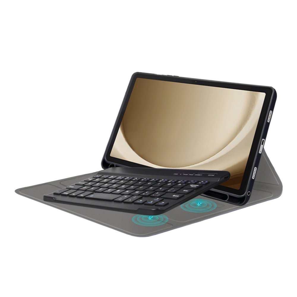 For Samsung Galaxy Tab A9 8.7'' Detachable wireless keyboard case cover with Tablet PU leather Back cover