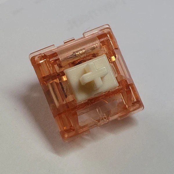 KTT Semi Mute Silent Linear Switch 45g Switch for Mechanical Keyboard Factory Lubed 3-pin Switch