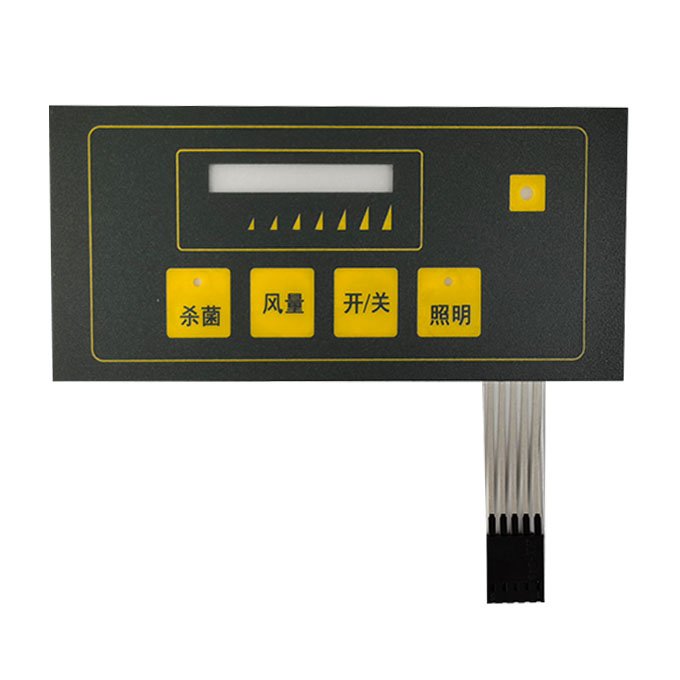 High Quality Custom Membrane Switch Keyboard Panel with Graphics Cover Inverter Keypad & Keyboard Light Touch Panel