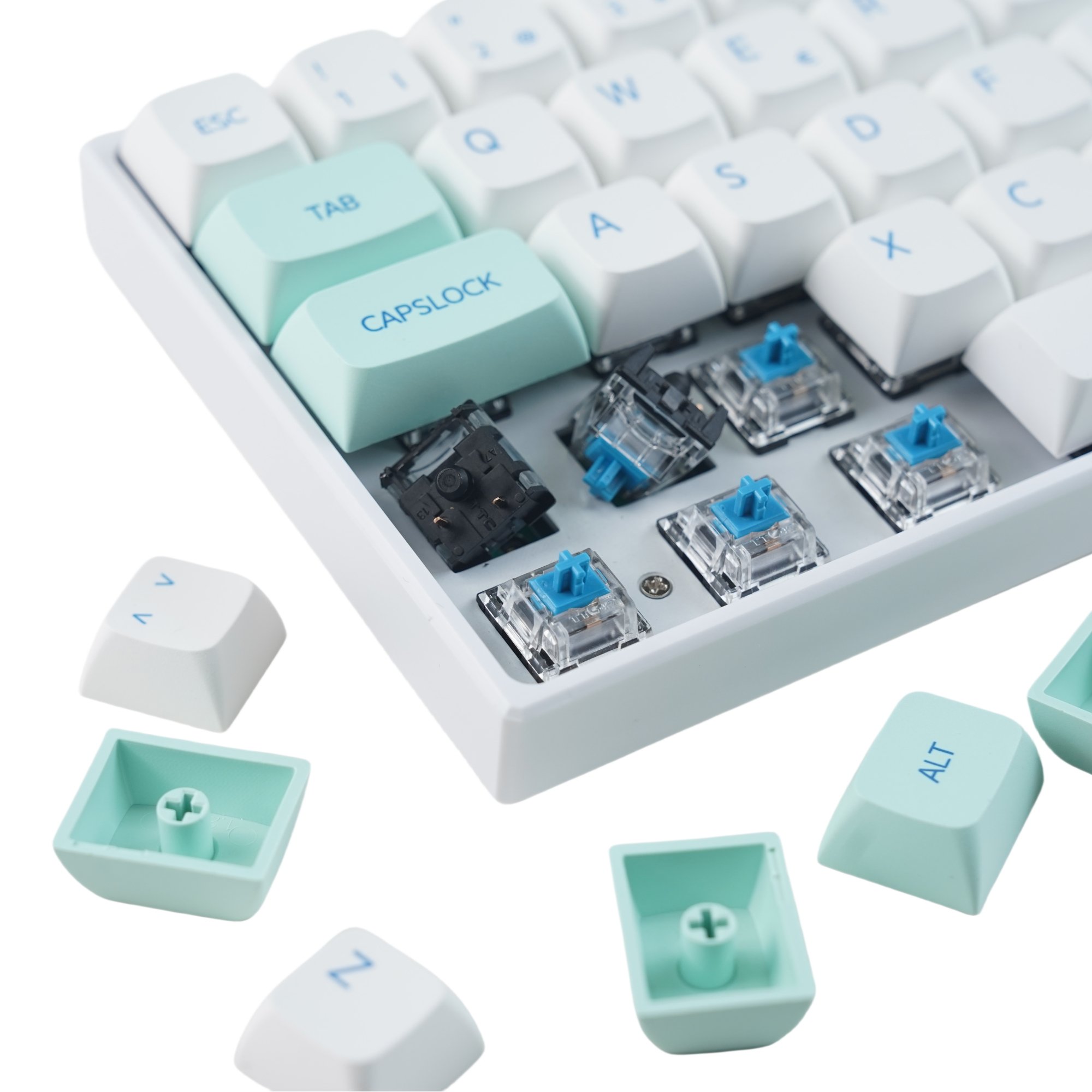 Ultra60 ISO Gaming Mechanical Wireless Keyboard ES/BR/FR/DE/UK Nordic Mechanical keyboard 60% Layout RGB for PC/Mac Gamer