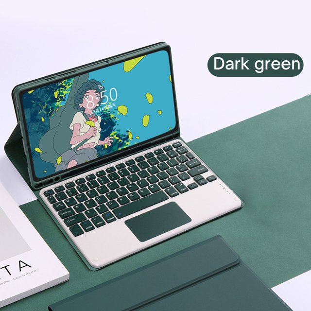 For Samsung Tab Case Keyboard S6 Lite A7 10.4" A8 10.5" S7 S8 11" S7 FE S8 Plus 12.4" S8 Ultra 14.6'' Tablet Cover With Pen Slot