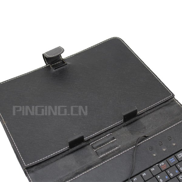 10.2 11.6 inch tablet pc leather keyboard case, universal folding stand cover for tablet pc keyboard leather case with usb cable