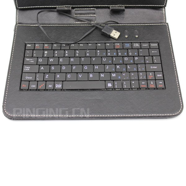 10.2 11.6 inch tablet pc leather keyboard case, universal folding stand cover for tablet pc keyboard leather case with usb cable