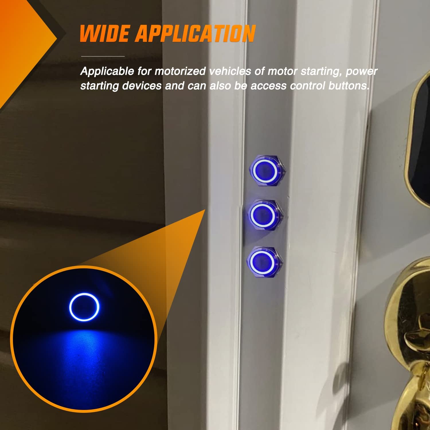 Langir Illuminated Pushbutton Rgb 12mm 16mm 19mm 22mm 25mm Metal Waterproof IP67 1NO1NC Push Button Switches