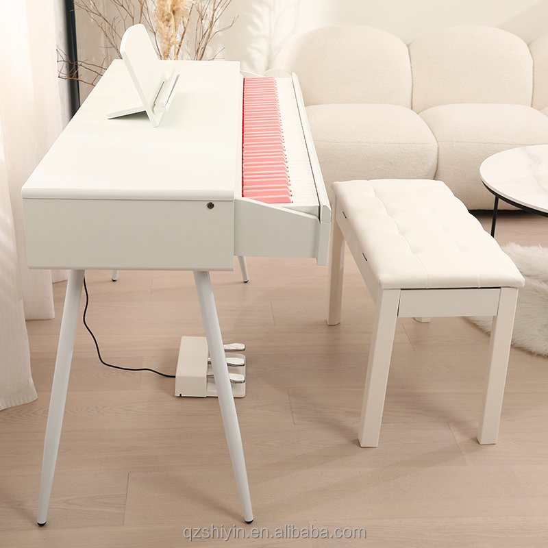 modern style natural piano table computer desk