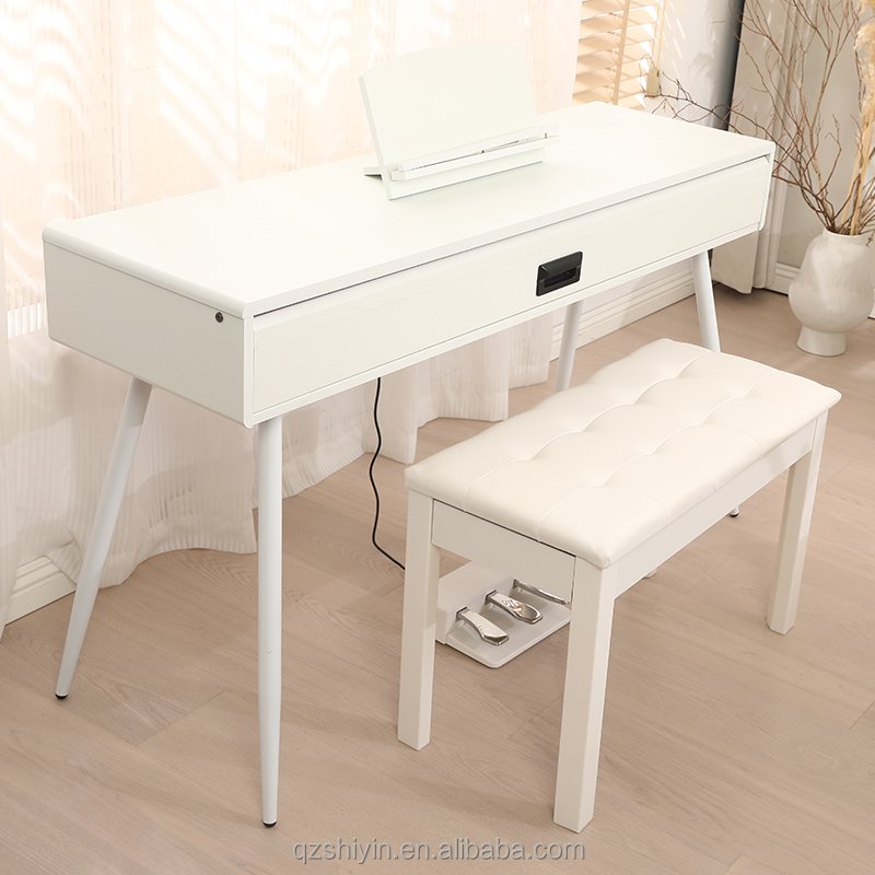 modern style natural piano table computer desk