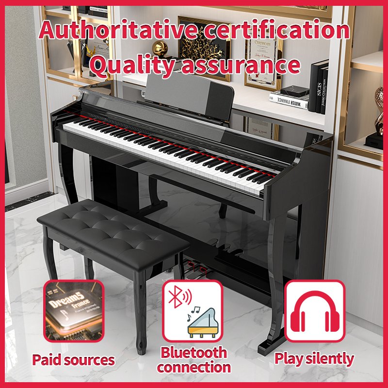 KIMFBAY musical instruments upright piano keyboard kick piano 88 key digital piano 88 weighted key