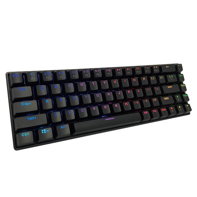 SATE(GK-55)High-quality the best rgb PC Mechanical Gaming Keyboard 60% mechanical 68 keys gaming keyboard