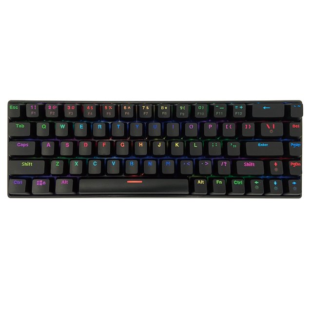 SATE(GK-55)High-quality the best rgb PC Mechanical Gaming Keyboard 60% mechanical 68 keys gaming keyboard