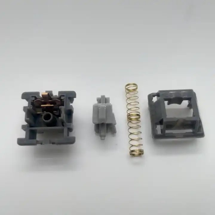 Custom Brown Switch PC Top Nylon Bottom POM Linear Switch Double Gold Spring 60g