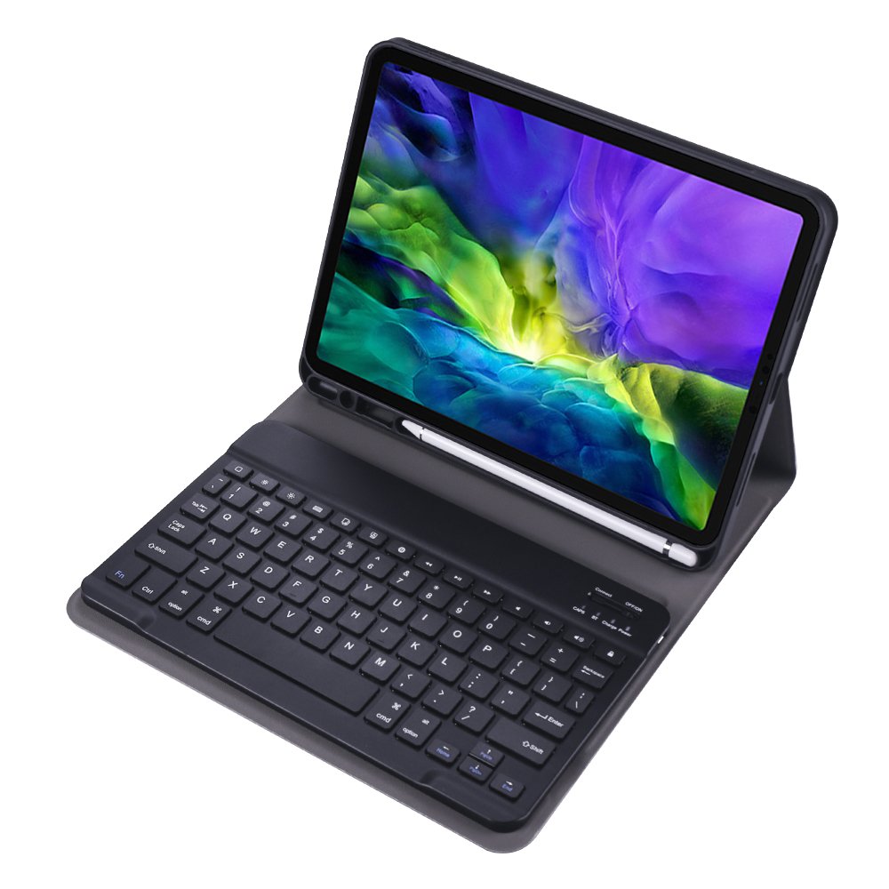 Magnetic Bt Keyboard Tablet Case With Pen Tray Tablet Protection Cover For Apple Ipad Pro 11 Inch 2018 2020 2021