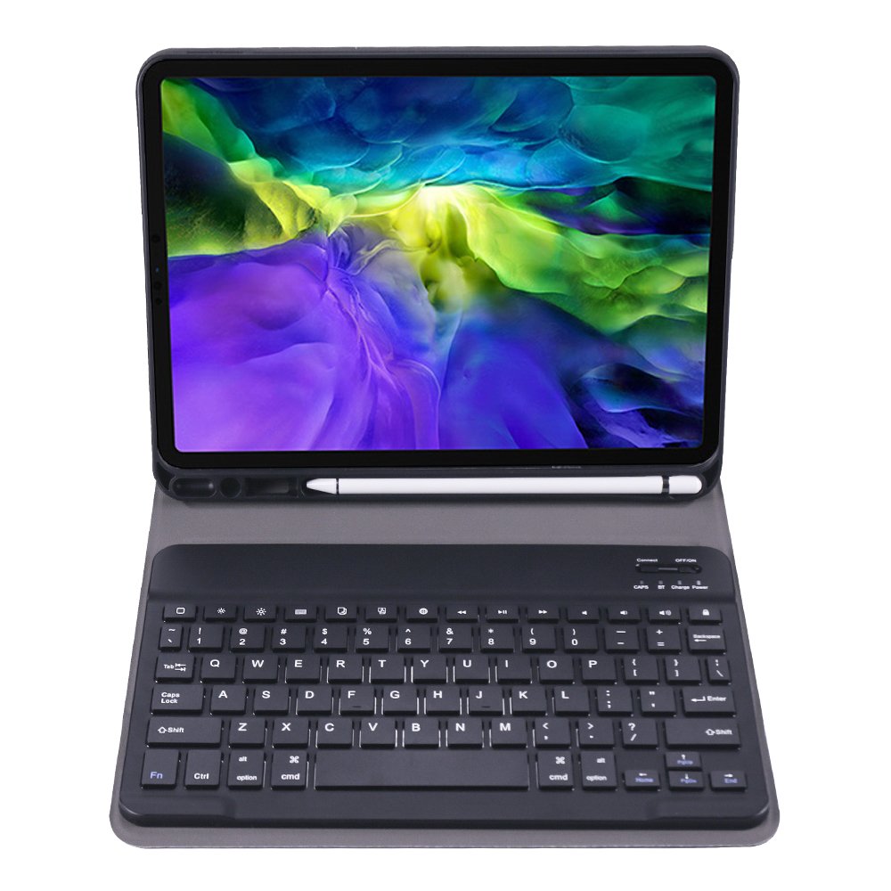 Magnetic Bt Keyboard Tablet Case With Pen Tray Tablet Protection Cover For Apple Ipad Pro 11 Inch 2018 2020 2021
