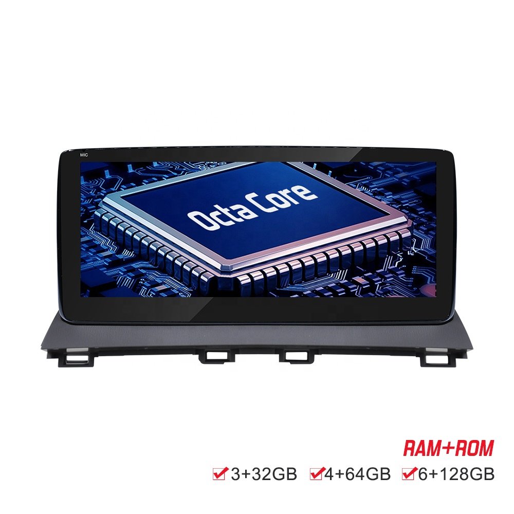 Android 8 core 10.25inch IPS Car stereo 4+64G Car radio for Mazda 3 support wifi 4G DSP and wireless carplay Android auto