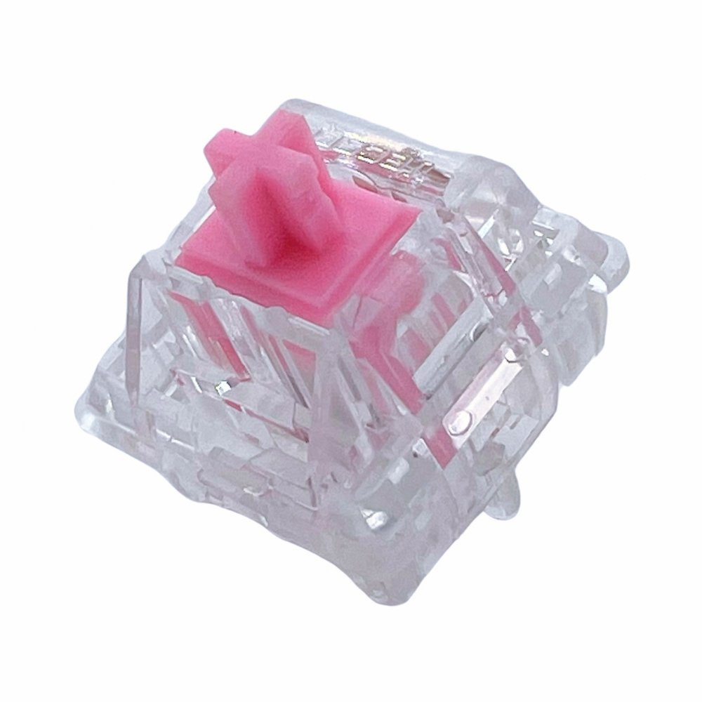 TECSEE Custom Linear Keyboard Switches Metal Stem Mechanical 5 pin Pink Honey Peach Keyboard Switches