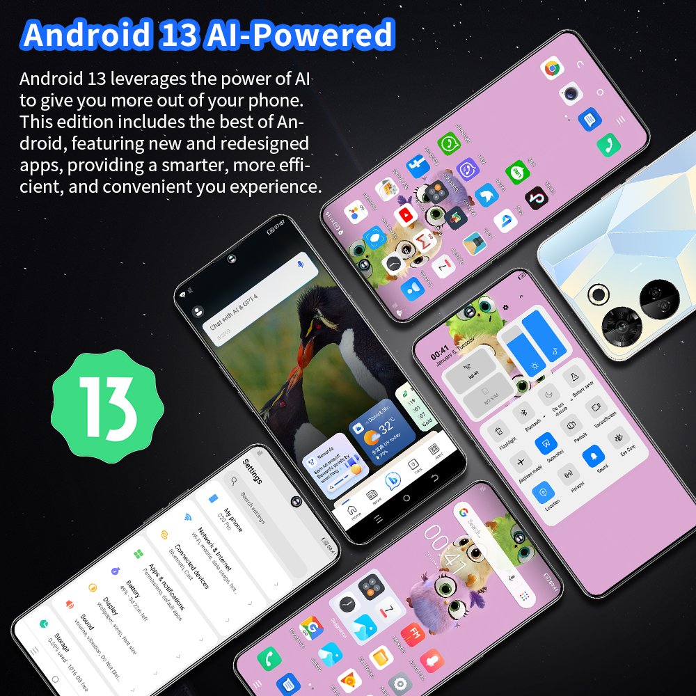 Sell well at low prices Manufacturer Supplier Android 13 8000Mah C20 Pro Max 6Gb+256Gb Phone Mobile android smartphone