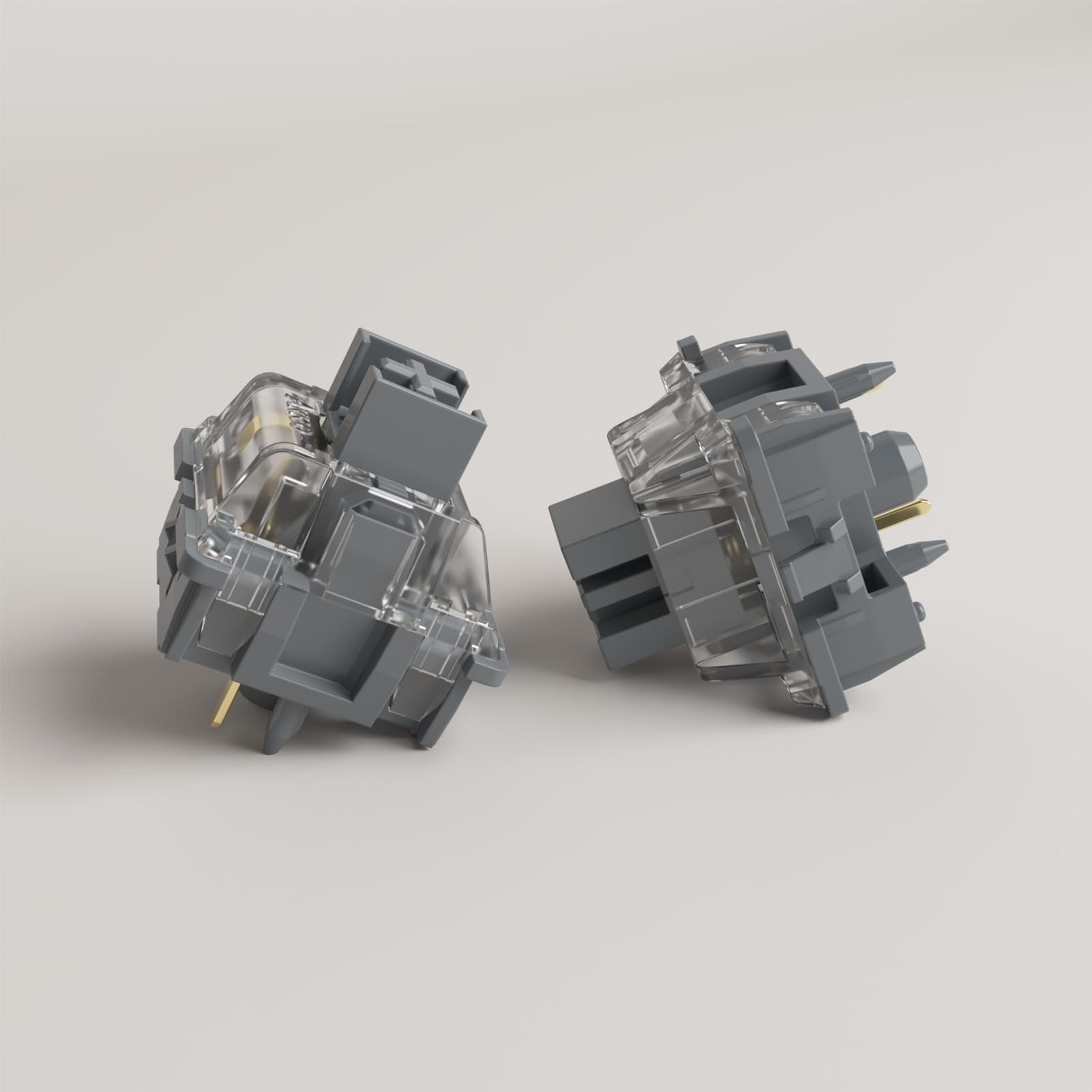 45 Pieces/Box Akko V3 Pro Silver Switches with Dustproof Stem 5 Pin 40gf Linear Switch for DIY Keyboard Switches