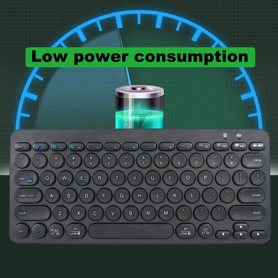Easy-Switch Up To 3 Devices Wireless Bk380 Multi-Device Bluetooths Keyboard For Windows,Android,Ios