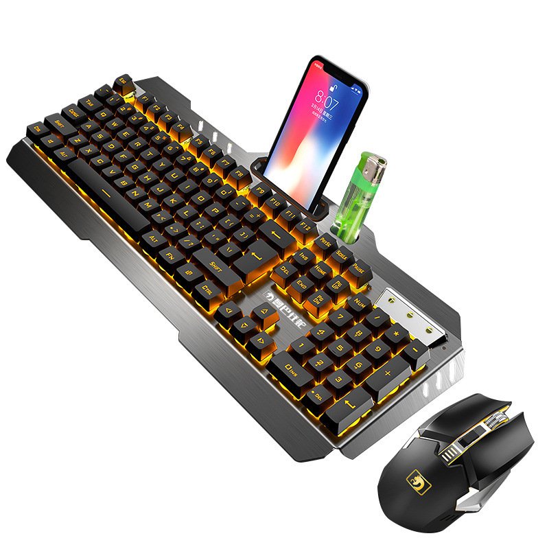 Xinmeng 670 Wireless Charging Keyboard and Mouse Combo Game Luminous Keyboard and Mouse Combo