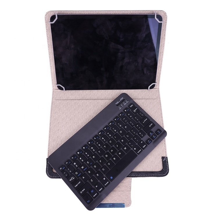 Keyboard case PU Leather Stand Cove Universal Tablet Case for iPad 10.4/ pro 11 inch with BT Wireless Keyboard