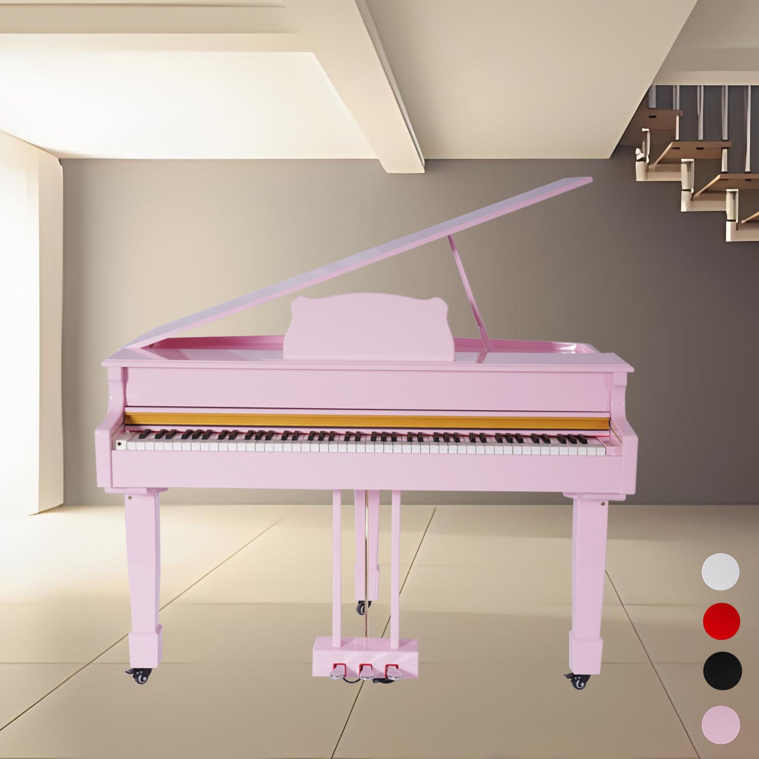 88-Key Hammer Action Keyboard Digital Piano 16-Level Touch Sensitivity Baby Grand Piano Bluetooth Acoustic piano