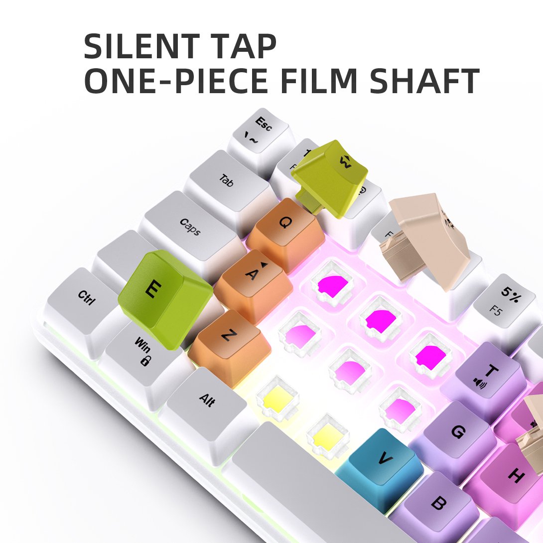 SAMA Silent Switch Keyboard 60% Rgb Backlit Gaming Keyboard PC Laptop for Ipad Windows USB Type C Membrane Wired 25 Keys 61 Keys