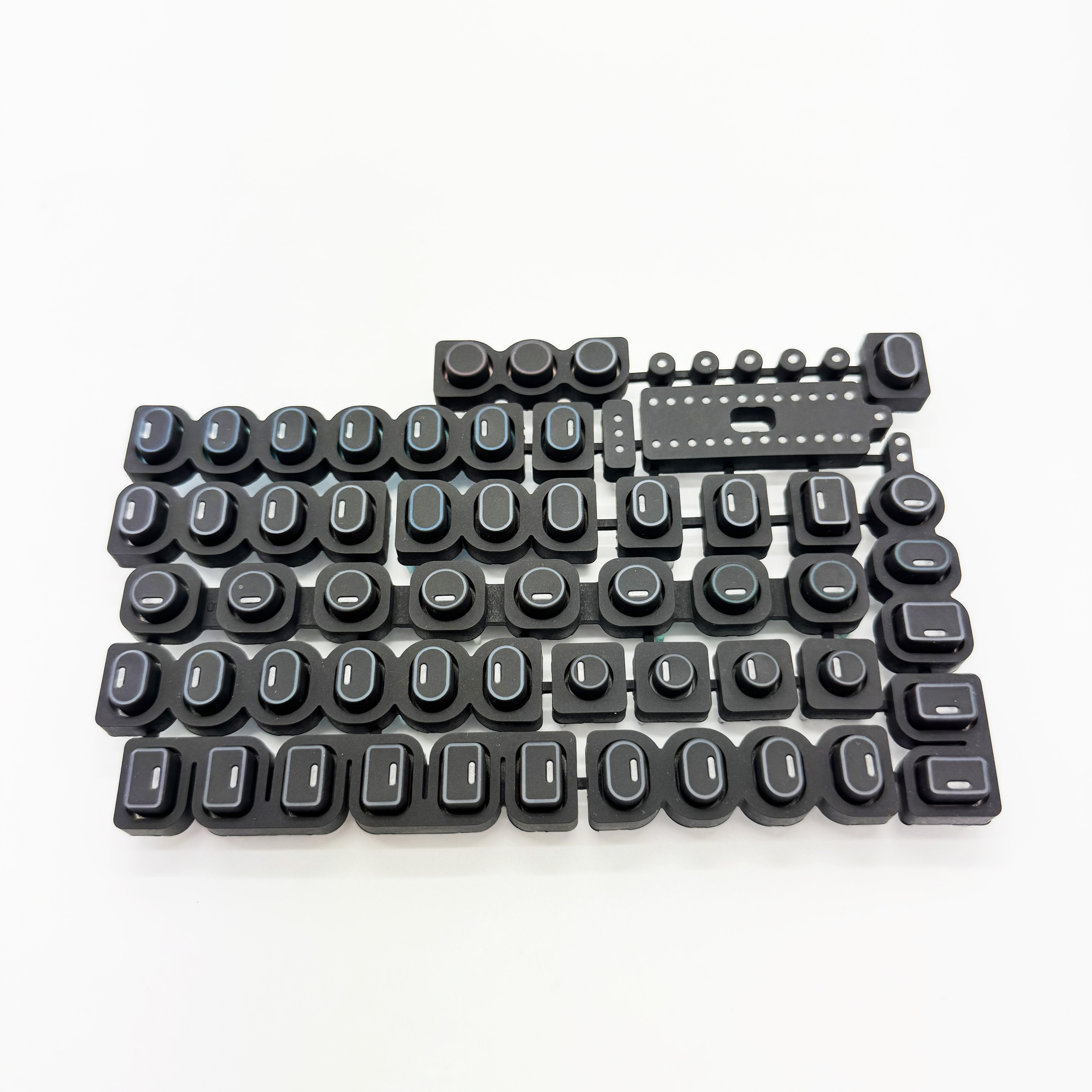 OEM ODM.New product radium engraving transparent buttons, professional custom silicone rubber keyboards/keypads