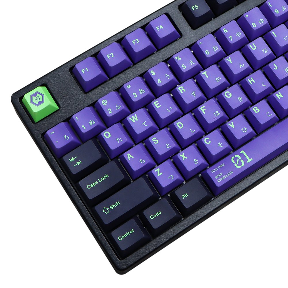 128 Keys PBT Keycap DYE SUB Cherry Profile Japanese Personalized Keycaps for Cherry MX Switch 104/87/74/61 60 Percent Keyboard