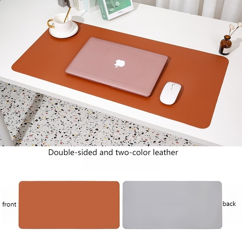 Hot - Selling Customizable LOGO Two - Color Double - Sided PU Leather Keyboard Pad For Home And Office