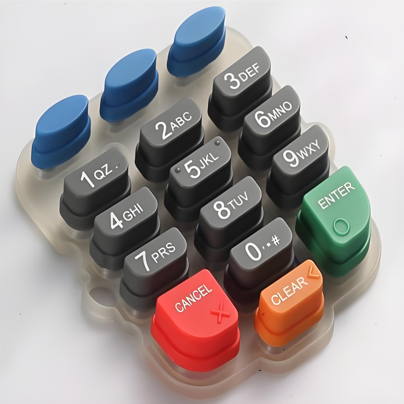 Molded Products And Parts Fkm Silicone Rubber Part Nbr Rubber High Quality Customize Silicone Keyboard