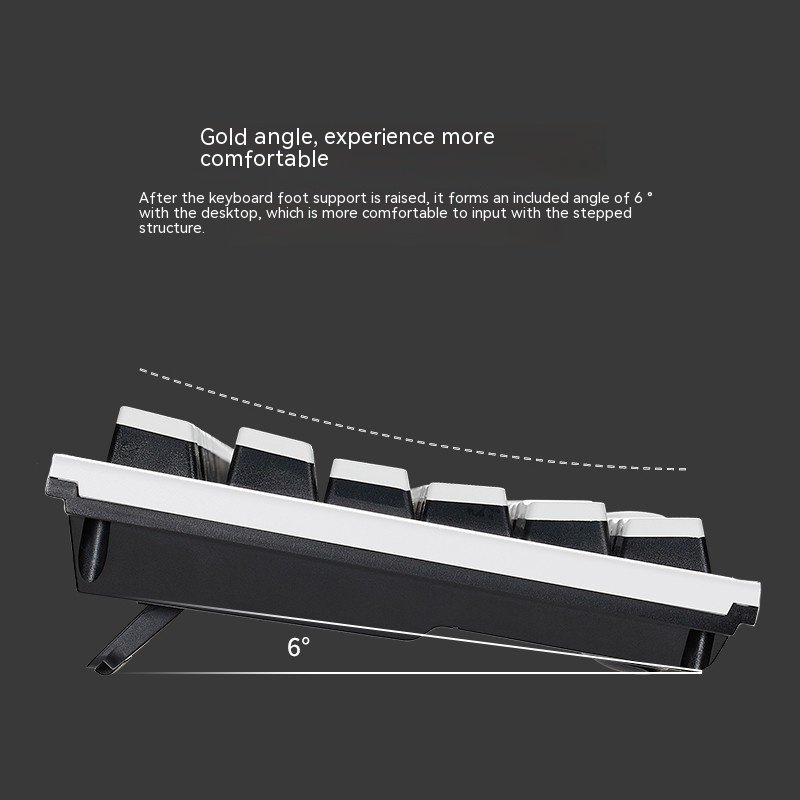 Hexgears X3 87 Keys Keyboard Wired Wireless 2.4G Dual-mode PBT Keycap White Black Mechanical Keyboard With Buckle Wrist Rest