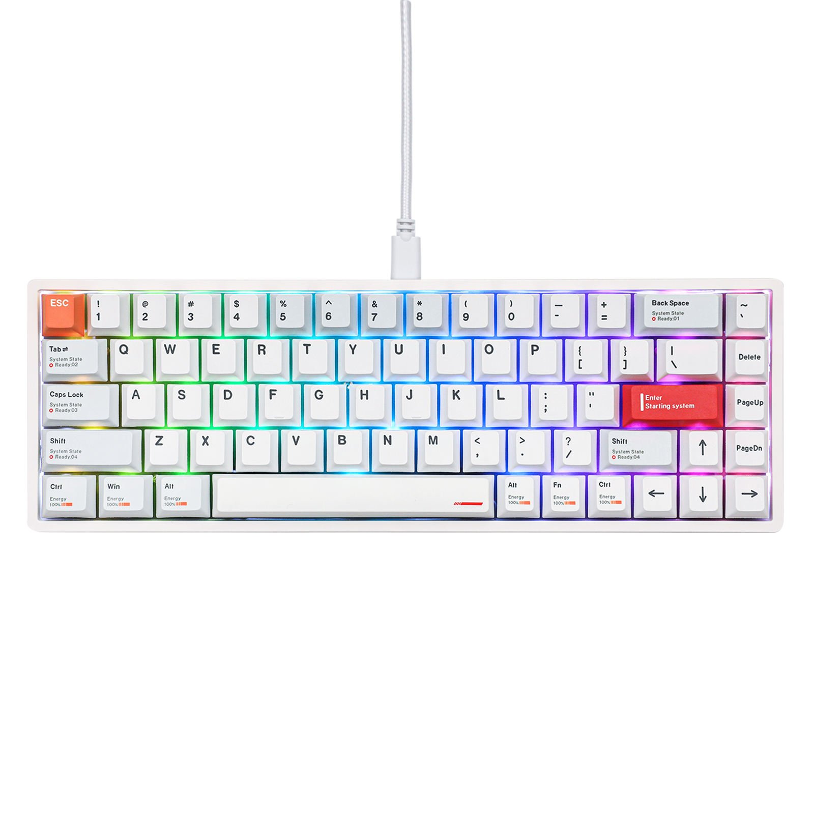 OEM Everglide AE68 65% Top Mount Gaming Type-C Wired Keyboard magnet switch keyboard Rapid Trigger Keyboard