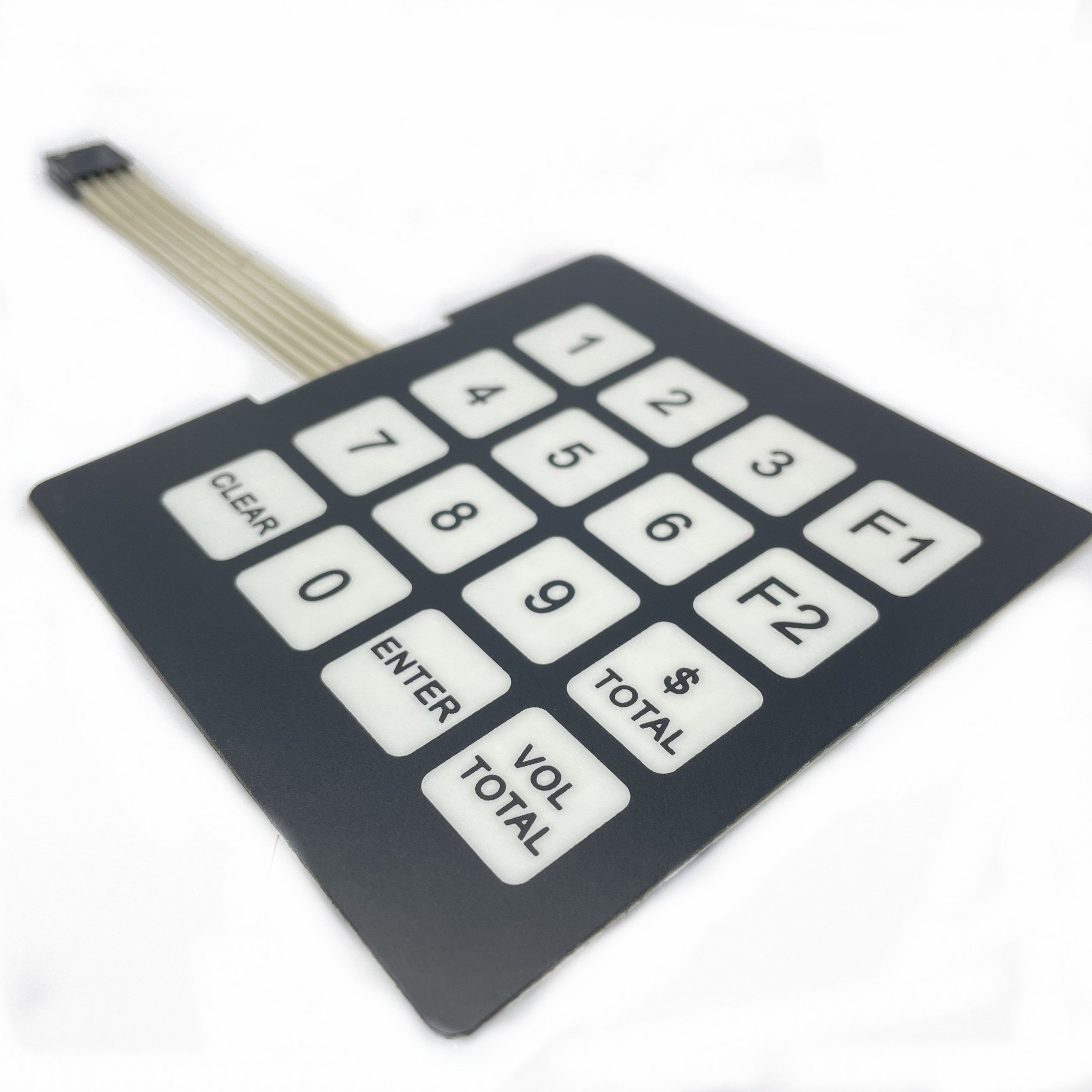 Custom UV resistant membrane keypad fuel dispenser keypad