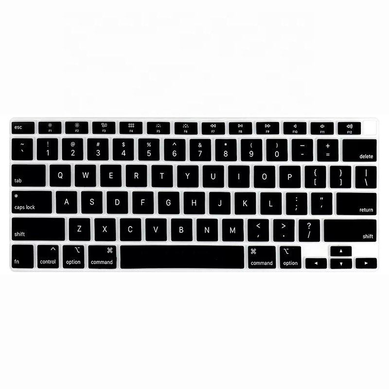 Pure Color US Layout Silicone Keyboard Covers for MacBook 2020 M1 Air 13 inch A2179 A2337