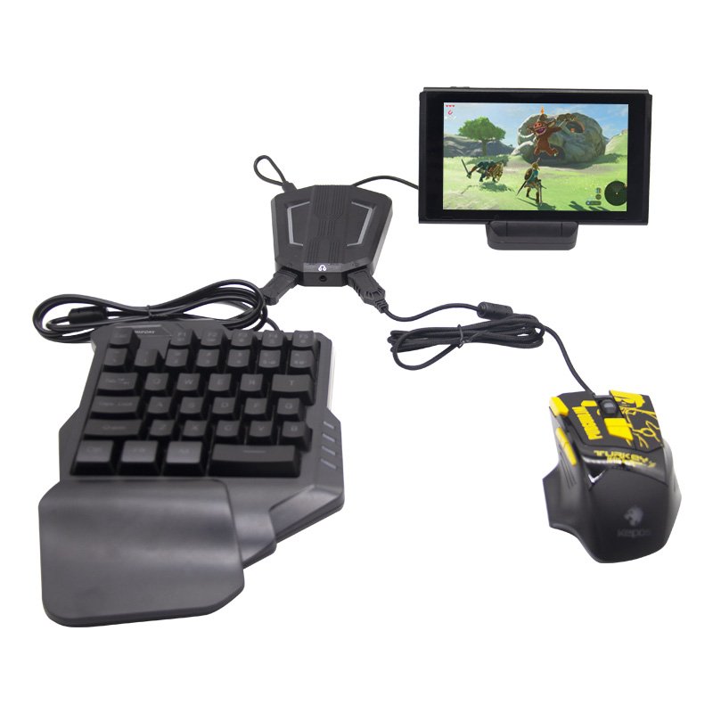 HONSON Game Kit Keyboard and Mouse for Ps5/p4/p3/switch/x-one/x-360 Mix Pro Converter Gaming for Ps4 Nitendo Switch for Ps4