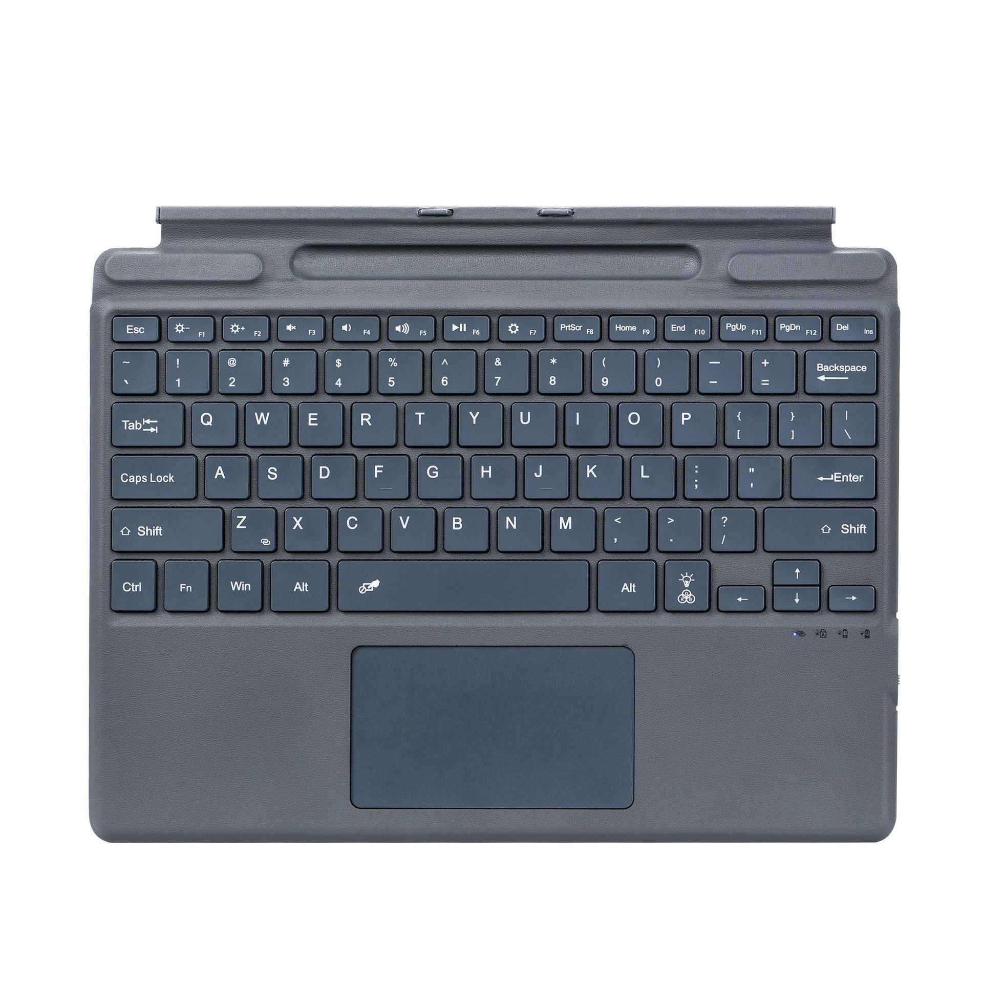 Factory Universal Magnetic Wireless Backlit keyboard 2 in 1 tablet keyboards with protective cover for microsoft surfacePro7