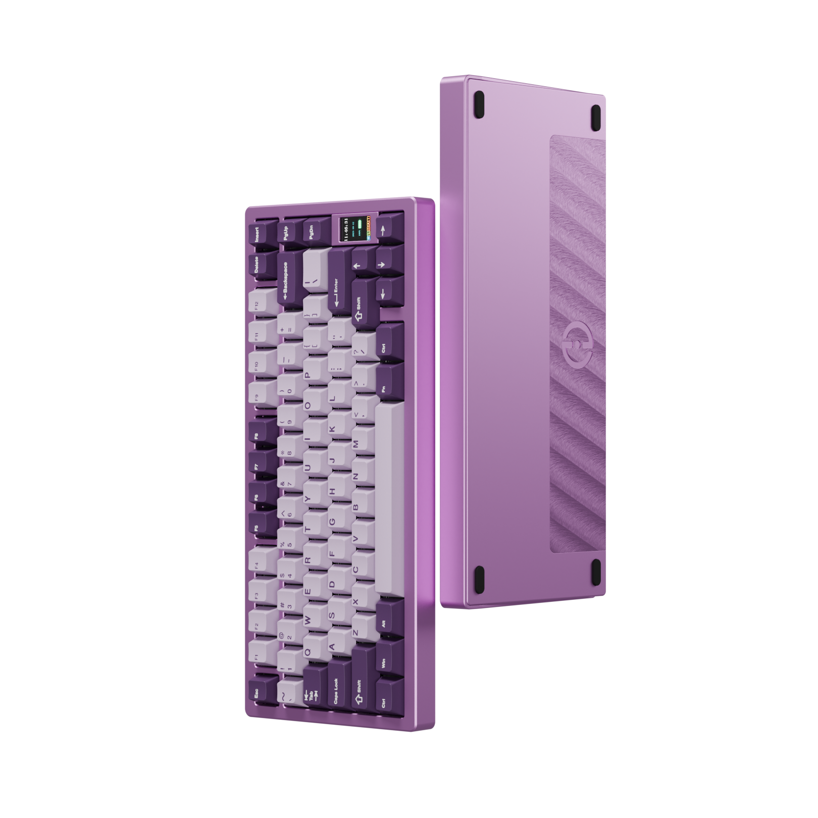 Aluminum Keyboard Case Chilkey ND75 Mechanical Keyboard with Screen Split O Ring Mounting 1.6mm