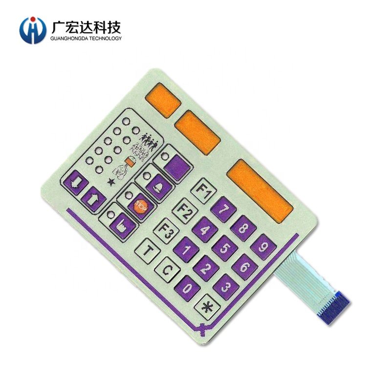 Hot sales OEM Membrane Switch Factory for 2020 New Design Device Keyboard with embossing metal dome array