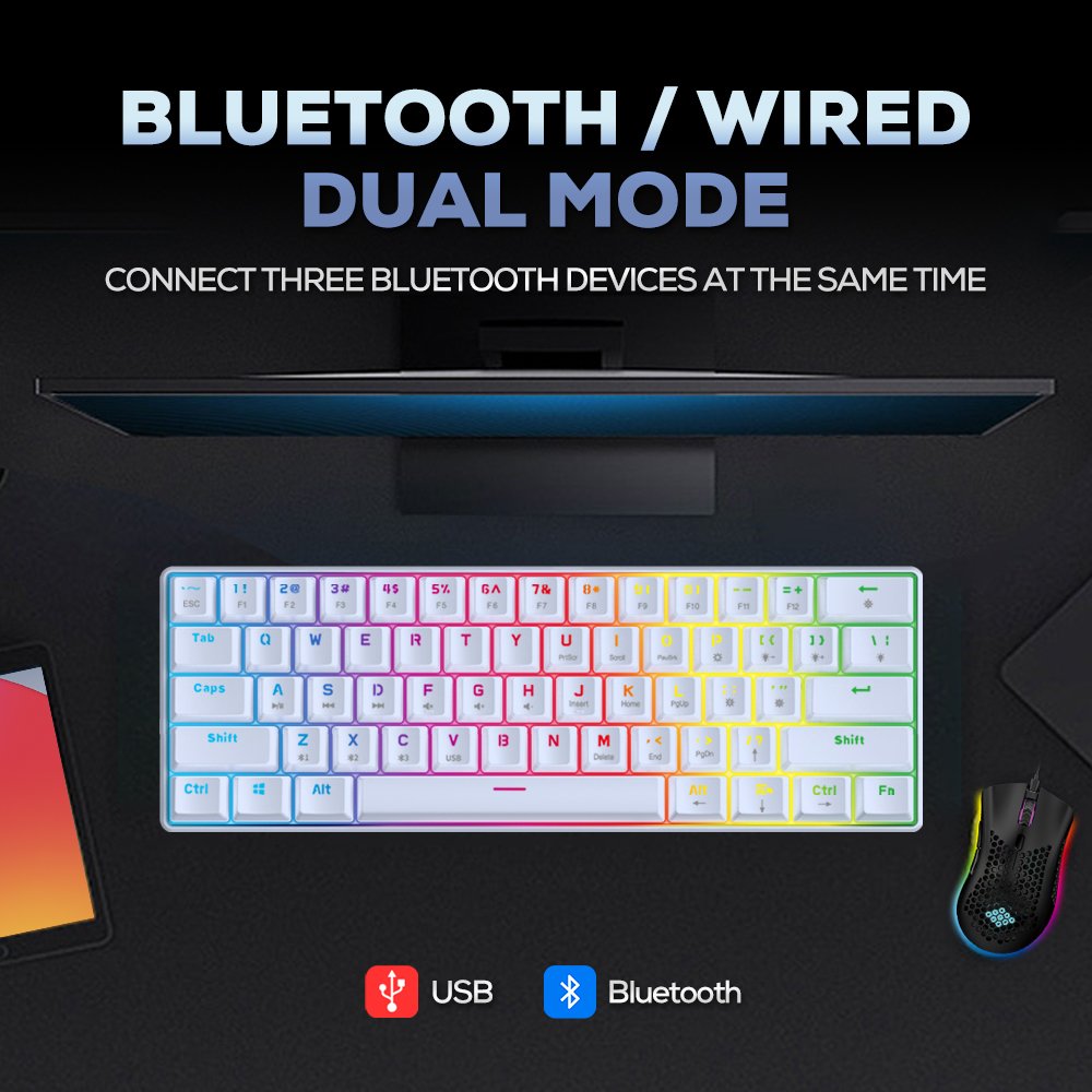 SAMA Hot Selling Mechanical Gaming Keyboard Teclado 60% Hotswap Mini PC RGB Mechanical Keyboards
