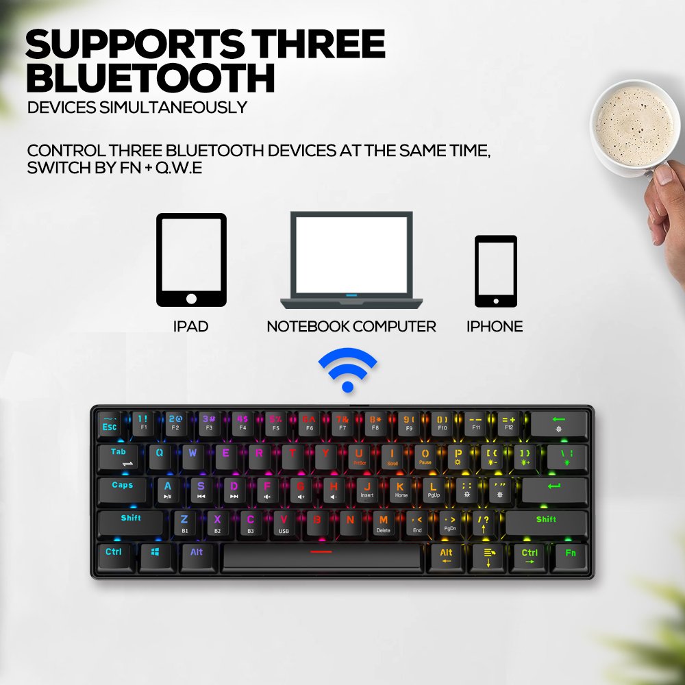 SAMA Hot Selling Mechanical Gaming Keyboard Teclado 60% Hotswap Mini PC RGB Mechanical Keyboards