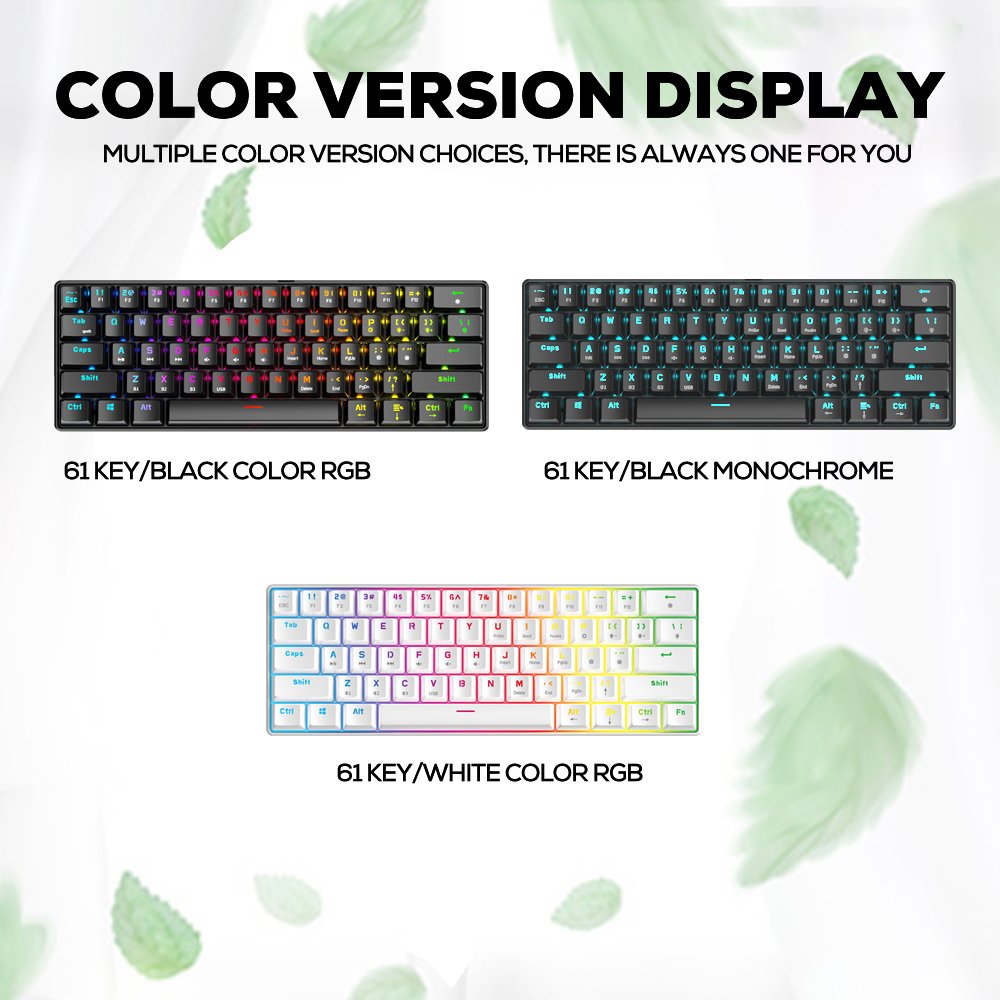 SAMA Hot Selling Mechanical Gaming Keyboard Teclado 60% Hotswap Mini PC RGB Mechanical Keyboards