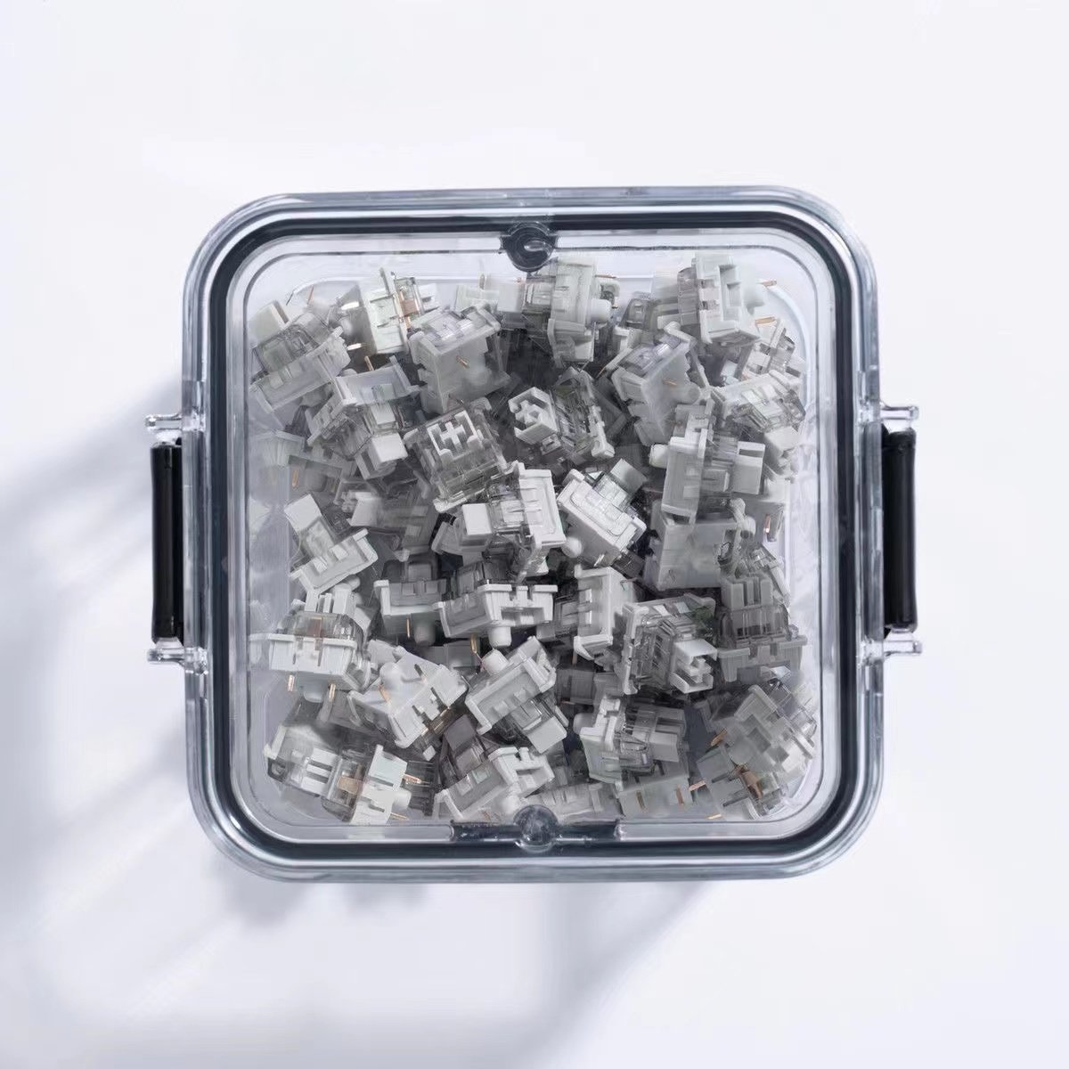 Wholesale Transparent Anti-corrosion Moisture-Proof Stackable Seale Mechanical Keyboard Keycaps And Switch Storage Box