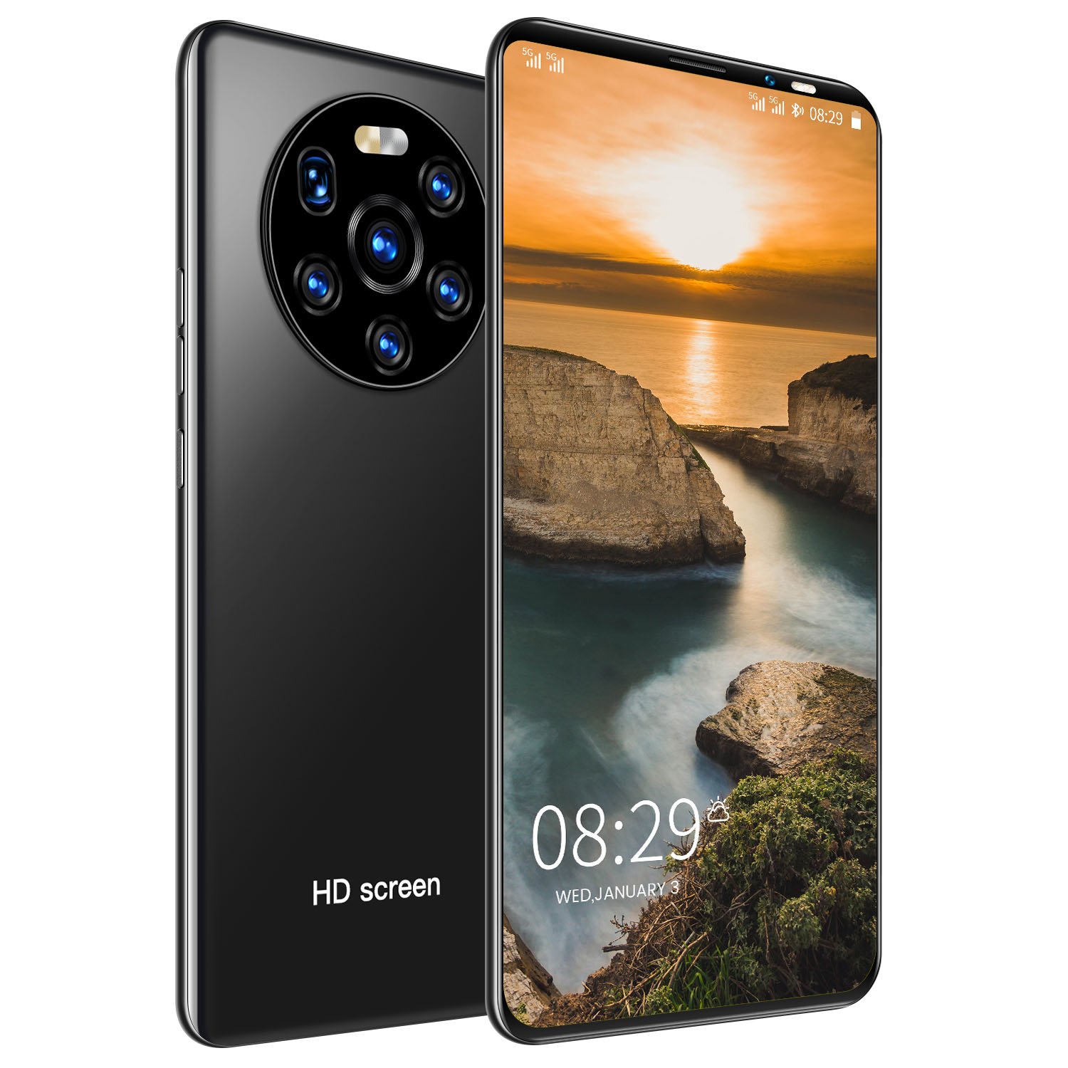 HSDF-Mate50 Pro 16GB+1TB phones mobile 5G android13 MEMORY 5.8 inch HD Screen Dual SIM Deca Core 1tb mobile phone