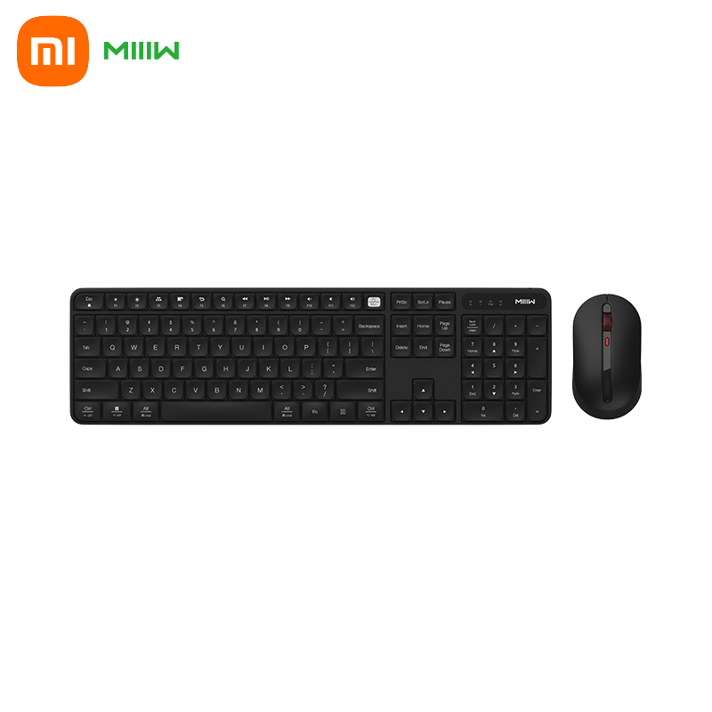 Youpin MIIIW Office Gaming Keyboard And Mouse Set Wireless USB Laptop Computer Keyboards Desktop For i Mac Windows Mute