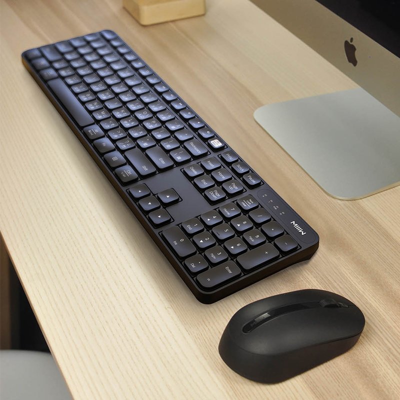 Youpin MIIIW Office Gaming Keyboard And Mouse Set Wireless USB Laptop Computer Keyboards Desktop For i Mac Windows Mute